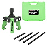 OEMTOOLS 25090 Harmonic Balancer Puller Kit, Adjustable 3-Jaw Puller Fits Most Late Model Automobiles & Trucks, Forcing Screw Fits a 3/8 Square Drive, Includes 4 Forcing Rods, 6 Piece