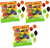 Din Don Fruity's JU-C Jelly Fruit Snacks Pack of 3
