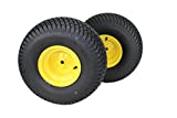 (Set of 2) 20x10.00-8 Tires & Wheels 4 Ply for Lawn & Garden Mower Turf Tires ATW-003