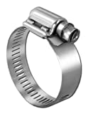 Pro Tie 33601 SAE Size 028 Range 1-5/16-Inch-2-1/4-Inch Very Heavy Duty All Stainless Hose Clamp, 2-Pack