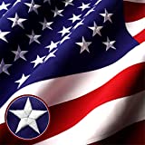 G128 3x5Ft American Flag Deluxe TearProof Series, Featuring Super Tough Spun Polyester, Embroidered Stars, Sewn Stripes