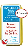 Dry-Brik II Desiccant Blocks - 12 Blocks (4 Packs of 3 Blocks)| Replacement Moisture Absorbing Block for the Global II and Zephyr by Dry & Store | Hearing Device Dehumidifiers