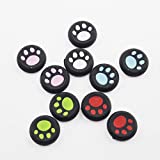 Silicone Thumb Grip Cap Cover Thumbstick Joystick for Sony PS3 PS4 PS2 Xbox One Xbox 360 Xbox One X S PS4 Pro Slim Cat Print (10 PCS)