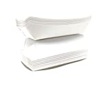 Mr. Miracle 7 Inch Paper Hot Dog Tray in White. Pack of 100. Disposable, Recyclable and Fully Biodegradable. Made in USA