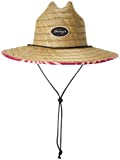 Hurley Women's W Capri Straw Lifeguard Hat, Bright Crimson, no Size