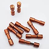 10 sets of copper bracket bolt fasteners tactical lock rivets, knife DIY tool handle fastener revision, EDC knife screw(Head Diameter 6.3 mm)