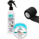 Forticept Hot Spot Treatment for Dogs Kit  Maxi-Wash Dog Itch Relief Spray 8Oz+ Blue Butter Dog Skin Irritation Treatment Ointment 4Oz + Self Adhesive Bandage Wrap