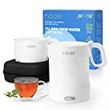 Hdel Travel Electric Kettle, Collapsible & Foldable Electric Kettle, Portable Mini Water Boiling Pot, 110V & 220V Dual Voltage, 1000 ML / 34 OZ Capacity, for Tea & Coffee, Case & Adapter Included