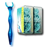 T.Smile Evolutionary Clean Dental Flossers, Kit of Handle(s) Plus Refillable Heads (1 Mid-Length Handle, +100 Extra Strength Refills)