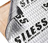 Siless 80 mil (2mm) 36 sqft Car Sound Deadening mat - Butyl Automotive Sound Deadener - Noise Insulation and Vibration Dampening Material (36 sqft)