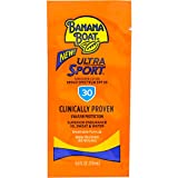 Banana Boat Sport Sunscreen, SPF 30 Protection Lotion, Travel Packets 12 Packs