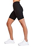 OCOMMO Biker Shorts for Women Waist 3 Inch Thigh Saver Shorts for Under Dresses, One Size (S-L), Black