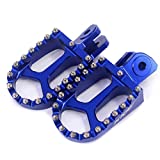 KKE Motorcycle Foot Pegs Rest Footpegs Compatible with Sur-ron Light Bee/Light Bee-X Blue