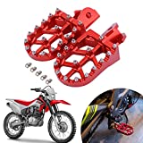 AnXin Foot Pegs Footpegs Footrest Foot Pedals Rests CNC For CRF150F CRF230F 03-19 Sur Ron Light Bee Motorcycle Red