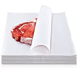 100 Pieces White Butcher Paper Disposable Butcher Paper Sheets Square Meat Sheet Precut Butcher Paper No Wax Butcher Paper for Wrapping Meat, Sublimation, Heat Press, Art Project(12 x 12 Inches)