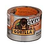 Gorilla Crystal Clear Repair Duct Tape Tough & Wide, 2.83" x 15 yd, Clear, (Pack of 1)