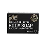 The Seaweed Bath Co. Exfoliating Detox Body Soap, Unscented, Natural Organic Seaweed, Coconut Oil, Vegan, Paraben Free, 3.75 oz. (Packaging May Vary)