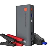 GOOLOO Jump Starter Battery Pack 1200A Peak 18000mAh SuperSafe Car Starter (Up to 7.0L Gas or 5.5L Diesel Engine) with USB Quick Charge and LED Light,12V Lithium Jump Box Booster Portable Charger,Gray