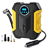 Digital Air Compressor for Car Auto Pump Portable Tire Inflator with LED Light DC 12V