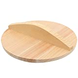 TIKUSAN Wooden Cooking Drop Lid Otoshibuta Made in Japan (6.3" (16cm))