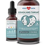 Cough Relief for Dogs and Cats  Throat and Respiratory Support, Cat and Dog Cough, Help with Dry and Wet Pet Cough - Calendula and Elderberry  2oz (60ml)