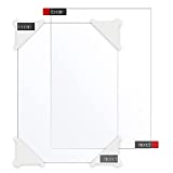 Enoin 2pcs 12 x 16 Inch Clear Acrylic/Plexiglass Sheet 0.060" 1/16 Inch Thick, Plastic Sheet Transparent Board Panel for Glass, DIY Project,Picture Frame, Paintings, Art Craft