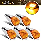 Partsam 31LED Amber Cab Marker Light Waterproof Top Roof Running Cab Lights Compatible with Peterbilt/Kenworth/Freightliner//Western Star/Mack/International/Paccar Trailer Trucks