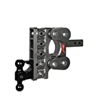 Cushion Adjustable Drop Hitch 2" Receiver Class V GH-1225 16,000lb Towing Pintle Ring Dual Ball Mount 7.5" Drop Hitch, Rubber Torsion Spring Ride