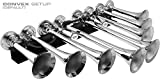 Vixen Horns Octopod Train Horn for Truck/Car. 8 Air Horn Chrome Plated Trumpets. Super Loud dB. Fits 12v Vehicles Like Semi/Pickup/Jeep/RV/SUV VXH8124XLC