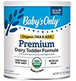 Baby's Only Organic Premium Dairy with DHA & ARA Toddler Formula, 12.7 Oz (Pack of 6) | Non-GMO | USDA Organic | Clean Label Project Verified