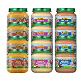 Earth's Best Organic Stage 2 Baby Food, Fruit Combo Jars Variety Pack, 4 oz (Pack of 12)