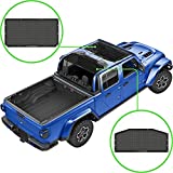 Alien Sunshade Jeep Gladiator Sun Shade (2018-Current)- Front & Rear Mesh Sunshade for Jeep Gladiator 4 Door, Reduces Wind & Noise  Universal Fit for Jeep Gladiator Accessories - (Black)