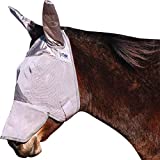 Cashel Crusader Mule Fly Mask with Long Nose and Ears, Grey, Mule Yearling