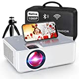 1080P HD Projector, WiFi Projector Bluetooth Projector, FANGOR 230" Portable Movie Projector with Tripod, Home Theater Video Projector Compatible with HDMI, VGA, USB, Laptop, iOS & Android Smartphone