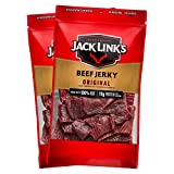 Jack Link's Beef Jerky, Original - Great Everyday Snack, 10g of Protein and 80 Calories, Made with 100% Beef - 96% Fat Free, No Added MSG** - 9 oz (Pack of 2)