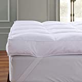 QUEEN ROSE Queen Mattress Topper Cooling Extra Thick 3", 3D Snow Down Pillow Topper Mattress Pad Cover Bed Mattress Topper, Hotel Quality, Down Alternative, Plush and Support