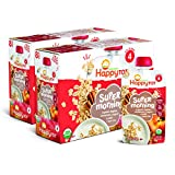 Happy Tot Organics Super Morning Stage 4, Apple Cinnamon, Yogurt, Oats + Super Chia, 4 Ounce Pouch (Pack of 8) packaging may vary