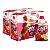 Happy Tot Organics Super Smart Stage 4, Bananas Beets & Strawberries, 4 Ounce Pouch (Pack of 16) packaging may vary