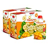 Happy Tot Organics Super Smart Stage 4, Bananas, Mangos, Spinach + Coconut, 4 Ounce Pouch (Pack of 16) packaging may vary