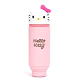 WINGHOUSE X Hello Kitty Vertical Stand-Up Desk Supplies Holders & Dispensers Pouch Case Holder ("2.9 x 8.3") Light Pink