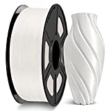 JAYO 3D Printer PLA Filament, 1.75mm PLA Filament Dimensional Accuracy +/- 0.02mm, 1KG Spool 3D Printing Material fit for FDM Printers, PLA White