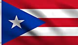 DMSE Puerto Rico Rican Flag 2X3 Ft Foot 100% Polyester 100D Flag UV Resistant (2' X 3' Ft Foot)