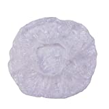 Disposable Shower Caps, Clear Plastic Caps For Spa, Home Use, Hotel and Hair Salon, Pack of 100