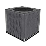 Coastacloud Full Mesh Air Conditioner Covers for Outside Units,All Seasons Central Air Conditioner Cover, All Seasons AC Leaf Guard Cover for Outdoor, 35.4" x 35.4" x 39.4" /90 x 90 x 100cm, Black