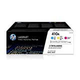 HP 410A | CF411A, CF412A, CF413A | 3 Toner-Cartridges | Cyan, Yellow, Magenta | Works with HP Color LaserJet Pro M452 Series, M377dw, MFP 477 Series
