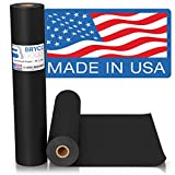 Black Kraft Arts and Crafts Paper Roll - 18 inches by 100 Feet (1200 Inch) - Ideal for Paints, Wall Art, Easel Paper, Fadeless Bulletin Board Paper, Gift Wrapping Paper and Kids Crafts - Made in USA