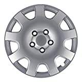 Pilot Automotive WH524-15S-BX Gear Silver 15" Wheel Cover, (Set of 4)