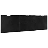 MOUNT-IT! Under Desk Modesty Panel for Office Desks and Sit Stand Workstations [60 Inches Wide] Mesh Organizer Pockets for Cables and Wires (Black)