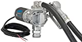 GPI G20 12V Fuel Transfer Pump, Manual Nozzle, 20 GPM Fuel Pump, 14' Hose, Adjustable Suction Pipe (162000-02)