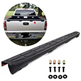 ECOTRIC Tailgate Spoiler Cap Cover Compatible With 1999-2007 Chevy Silverado GMC Sierra Replacement For #15932249#1909101 Molding Top Protector Textured Black